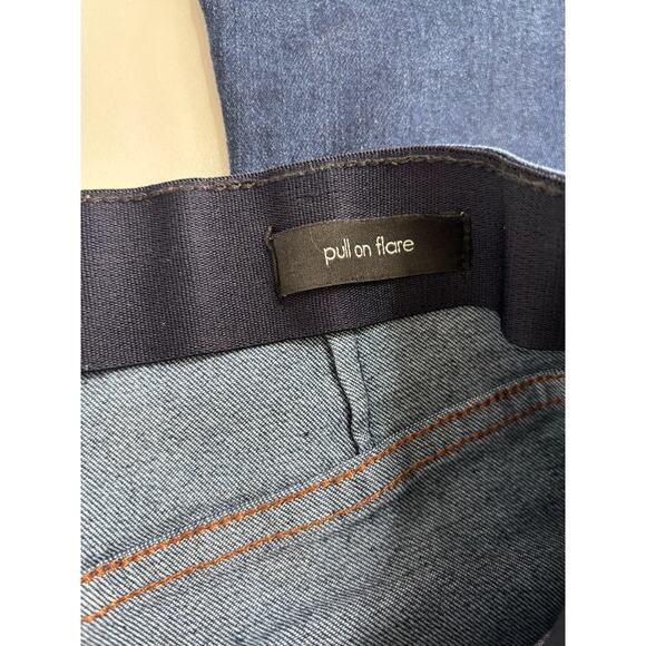 Ella Moss Pull On Flare Jeans 10/30 x 33 Dark Wash Bell Bottoms Western Boho - Picture 11 of 14